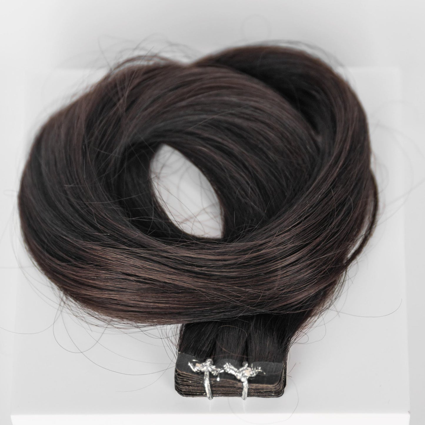 Tape-In 16" 50g Professional Hair Extensions - #2 Dark Chocolate (aka Dark Brown)