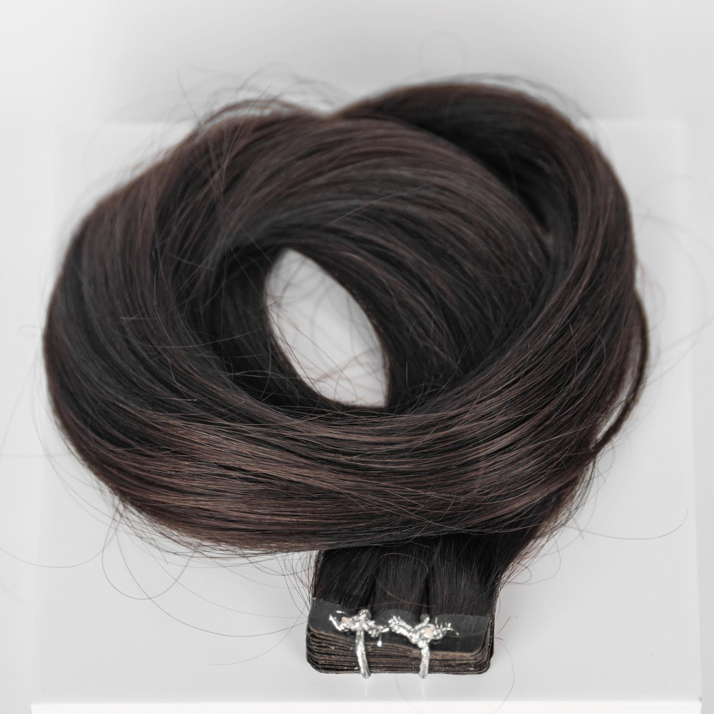 Tape-In 20" 50g Professional Hair Extensions - #2 Dark Chocolate (aka Dark Brown)