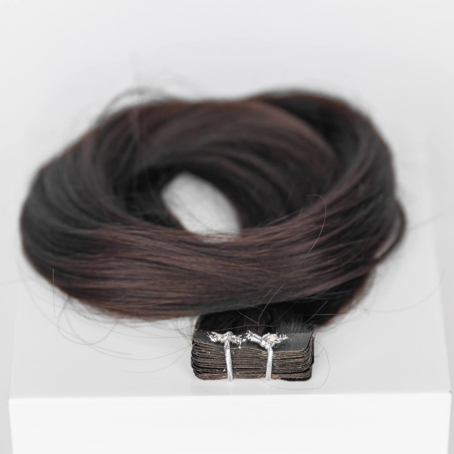 Tape-In 16" 50g Professional Hair Extensions - #2 Dark Chocolate (aka Dark Brown)