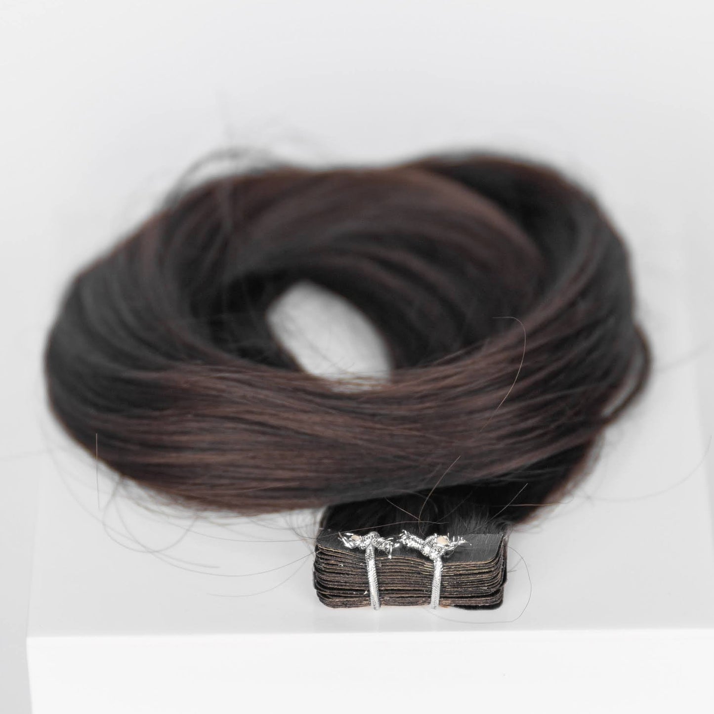 Tape-In 18" 50g Single Donor Virgin - #2 Dark Chocolate (aka Dark Brown)