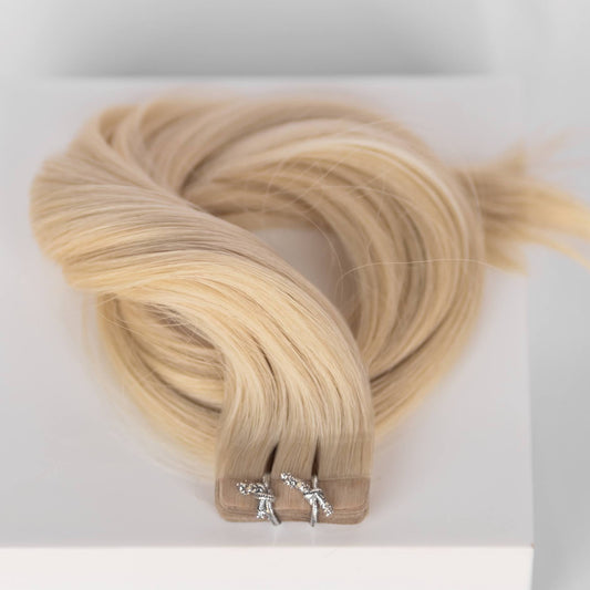 Tape-In 16" 50g Professional Hair Extensions - #60 Classic Blonde (aka Ash Blonde) - SALE 40% OFF