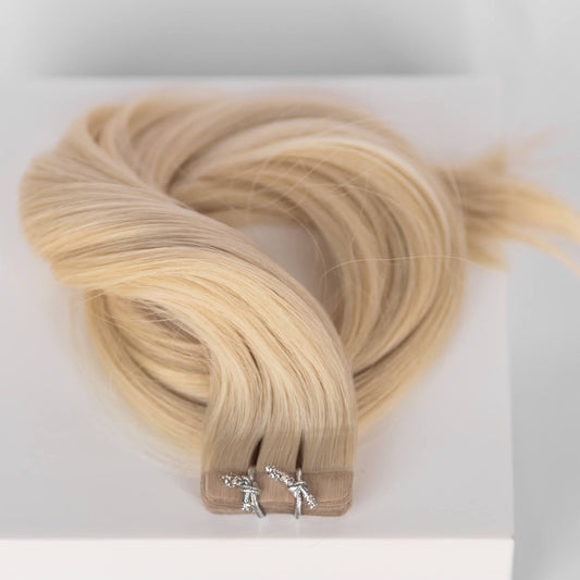 Tape-In 24" 55g Professional Hair Extensions - Ash Blonde #60