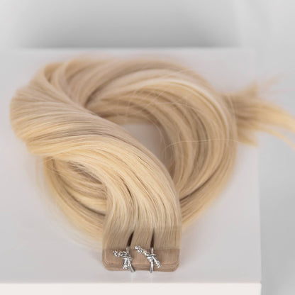 Tape-In 18" 50g Single Donor Virgin - #60 Classic Blonde (aka Ash Blonde)