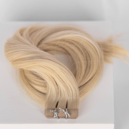 Tape-In 18" 50g Single Donor Virgin - #60 Classic Blonde (aka Ash Blonde)