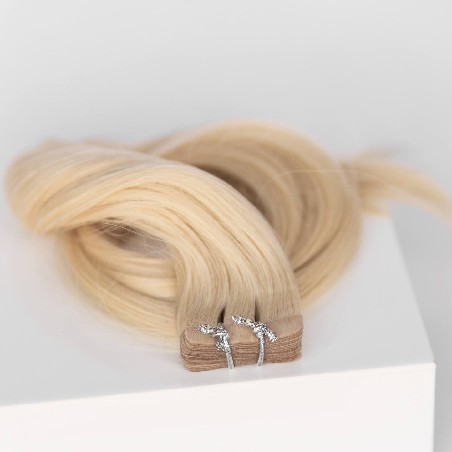 Tape-In 18" 50g Professional Hair Extensions - #60 Classic Blonde (aka Ash Blonde)