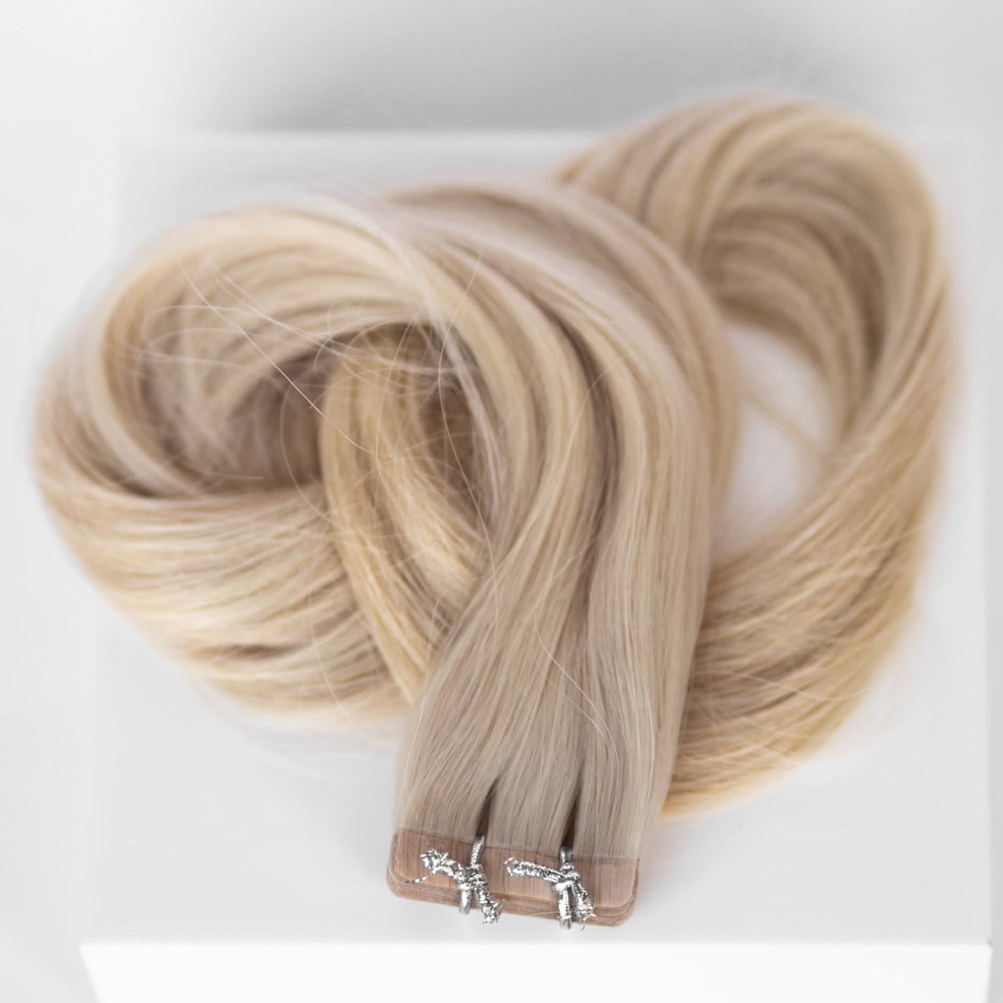 Tape-In 22" 50g Single Donor Virgin - #80 Hollywood Blonde (aka White Blonde)