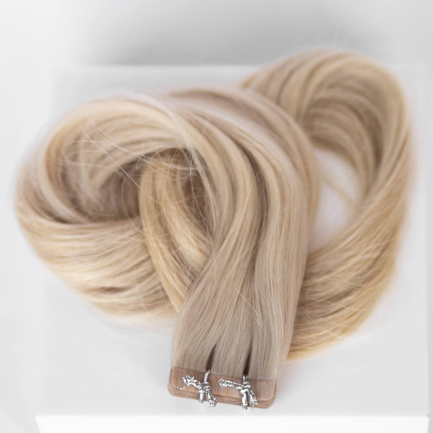 Tape-In 16" 50g Professional Hair Extensions - #80 Hollywood Blonde (aka White Blonde)