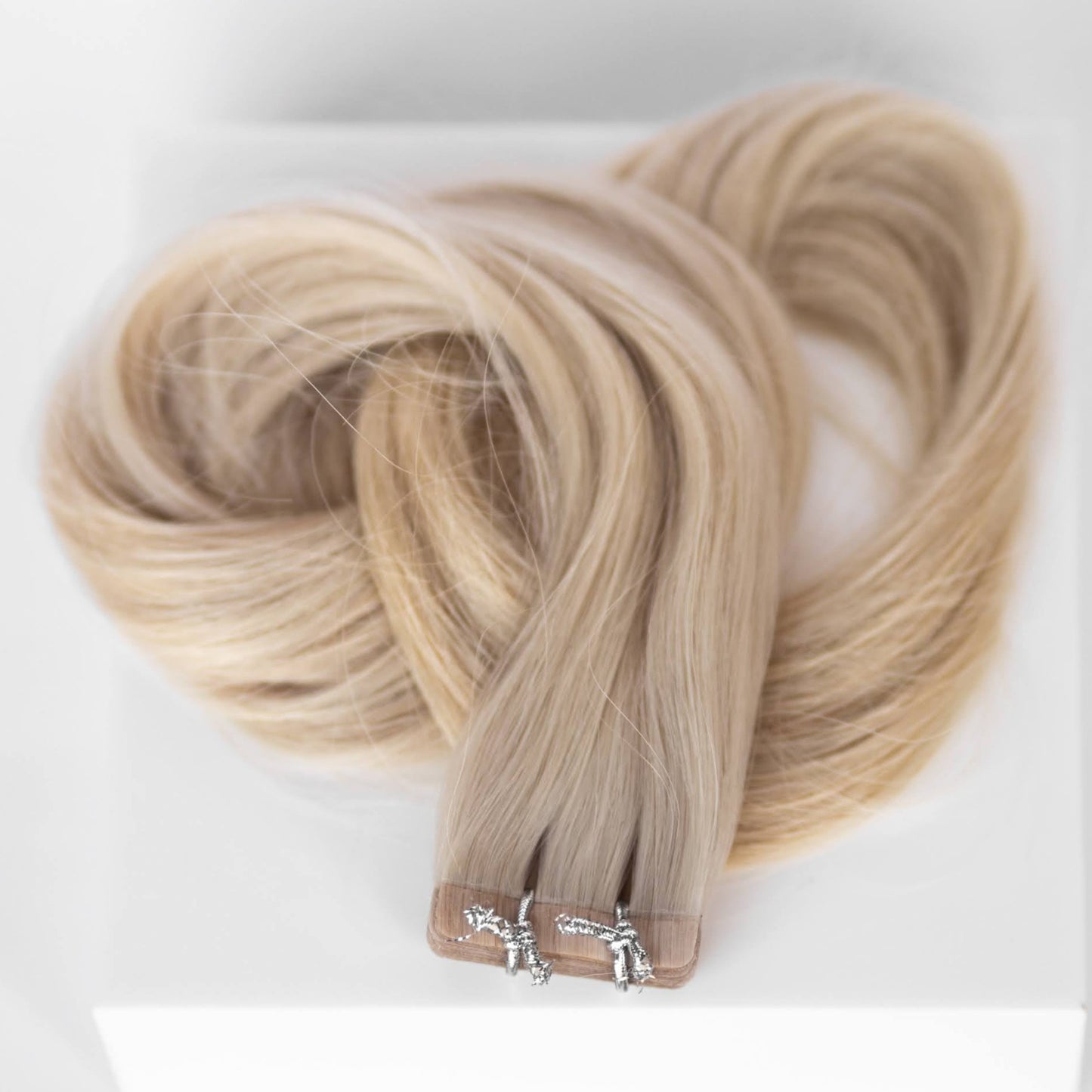 Tape-In 18" 50g Single Donor Virgin - #80 Hollywood Blonde (aka White Blonde)