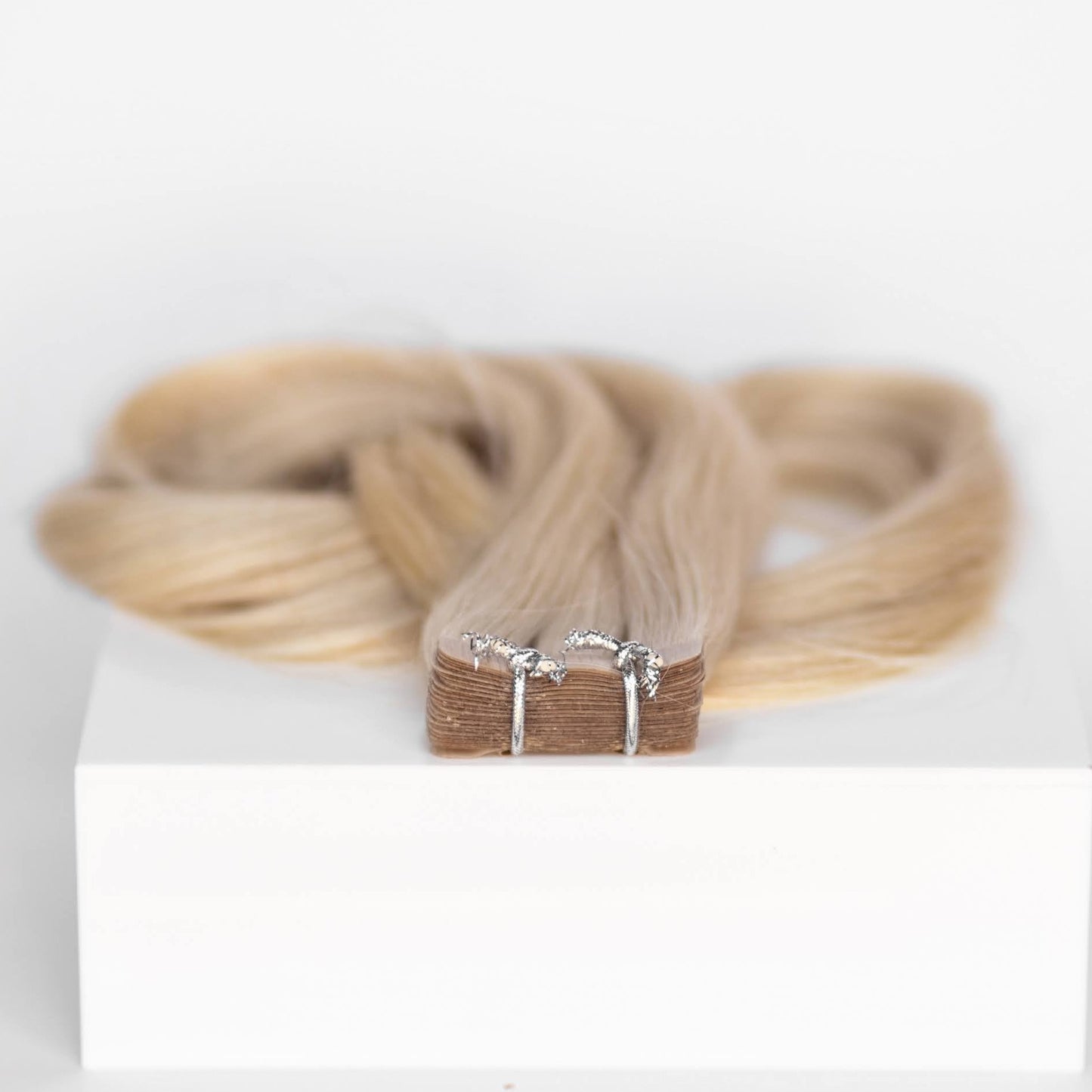 Tape-In 16" 50g Professional Hair Extensions - #80 Hollywood Blonde (aka White Blonde)