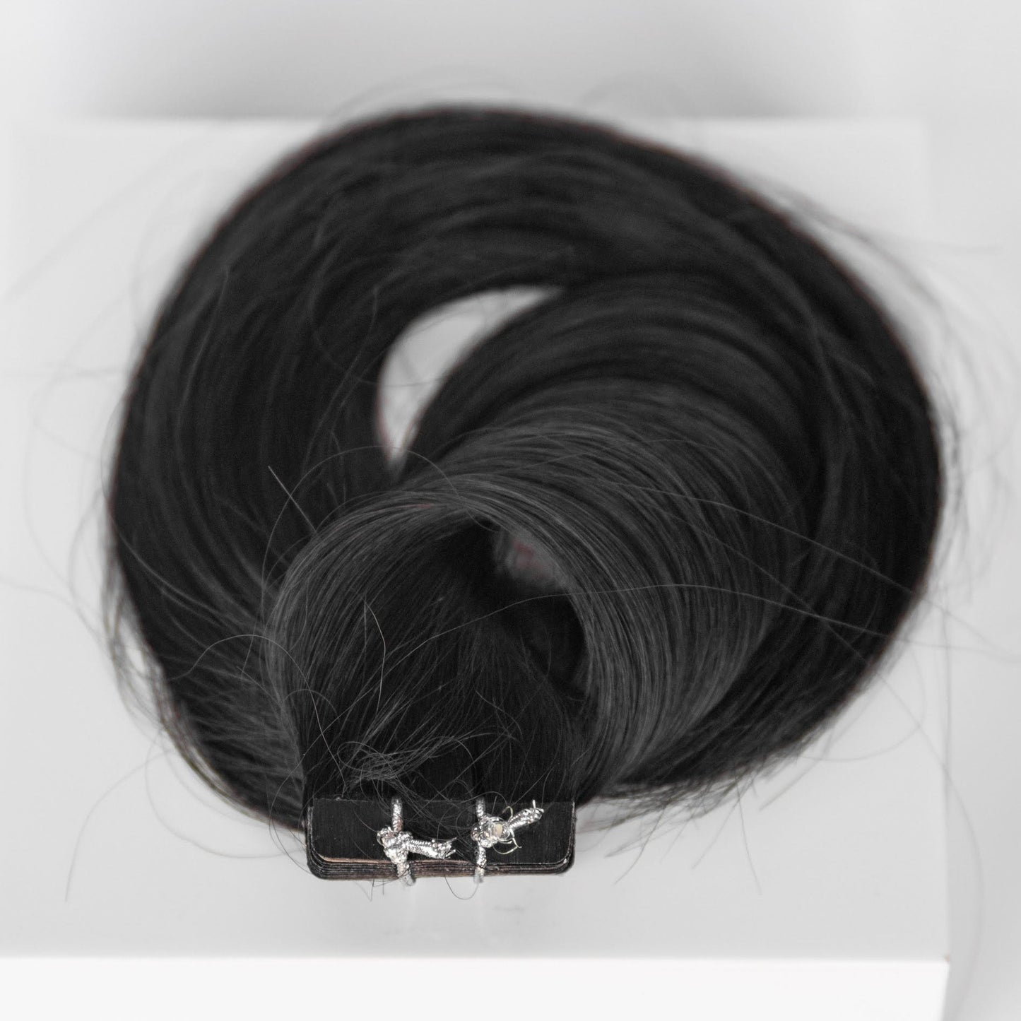 Tape-In 16" 50g Professional Hair Extensions - #1B Midnight (aka Off Black)