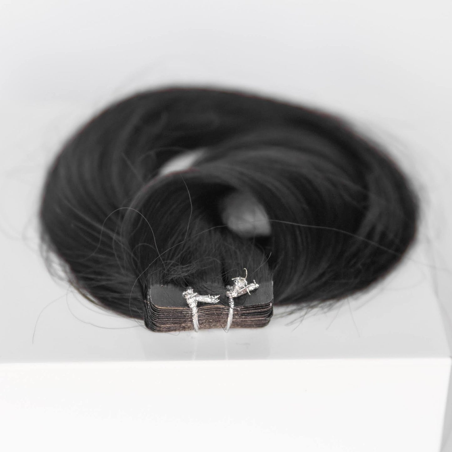 Tape-In 20" 50g Professional Hair Extensions - #1B Midnight (aka Off Black)