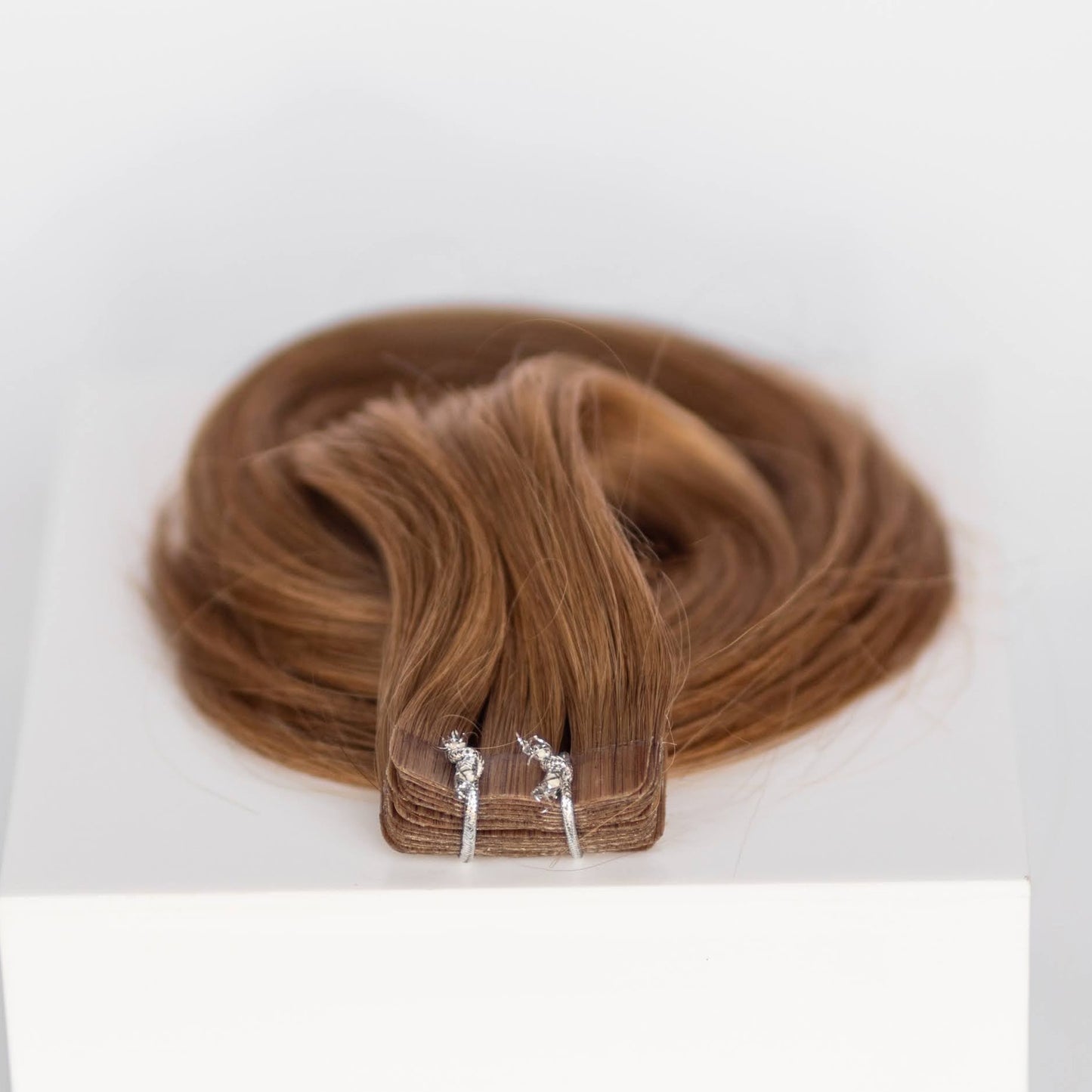 Tape-In 16" 50g Professional Hair Extensions - #6 Cinnamon Brown (aka Chestnut Brown)