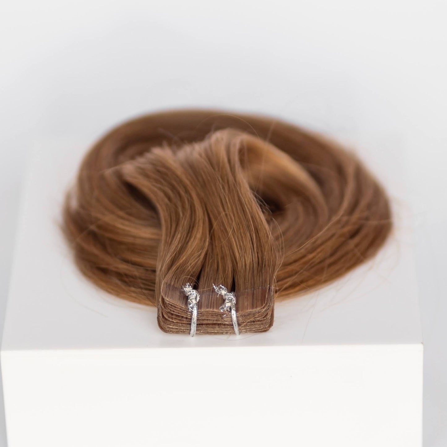 Tape-In 18" 50g Professional Hair Extensions - #6 Cinnamon Brown (aka Chestnut Brown)