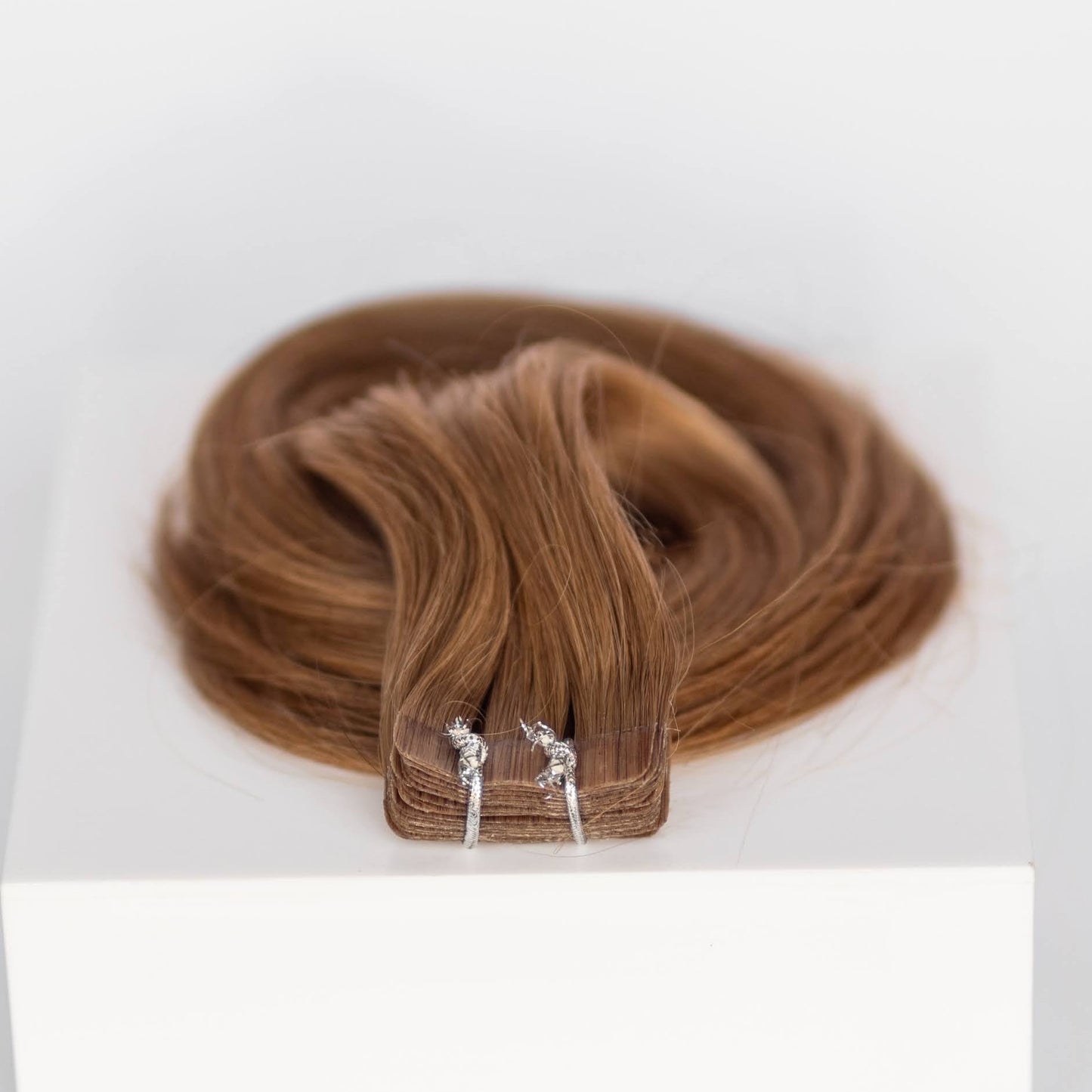 Tape-In 18" 50g Single Donor Virgin - #6 Cinnamon Brown (aka Chestnut Brown)