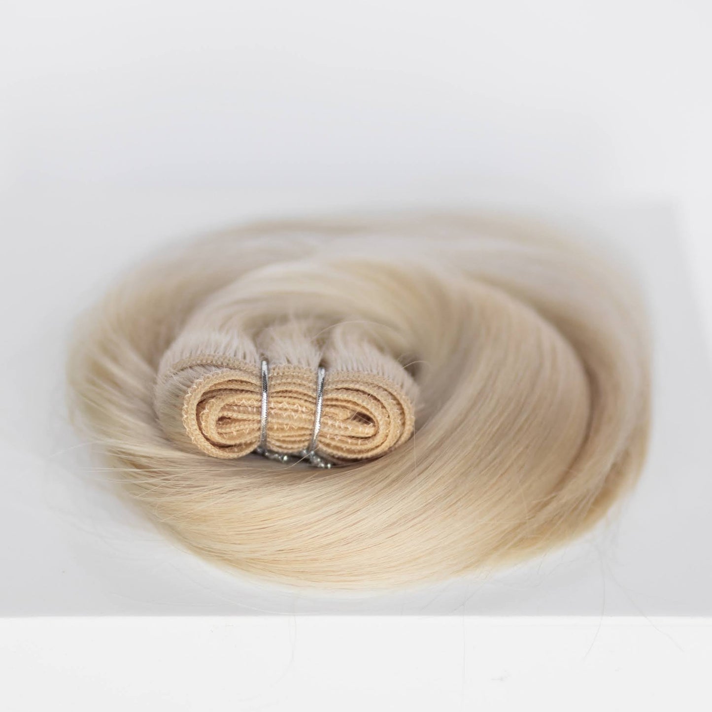 Machine-Tied Weft 24" 170g Professional Hair Extensions - #80 Hollywood Blonde (aka White Blonde)