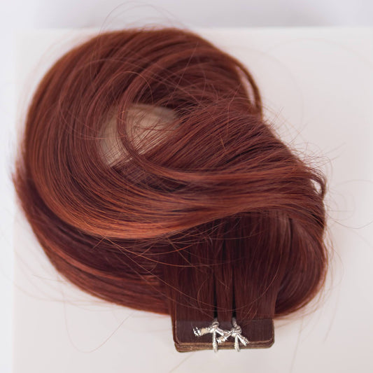 Tape-In 24" 55g Professional Hair Extensions - #550 Rouge (aka Cinnamon Mocha)