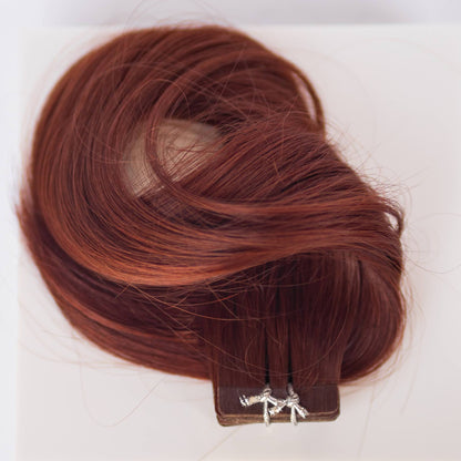 Tape-In 18" 50g Professional Hair Extensions - #550 Rouge (aka Cinnamon Mocha)