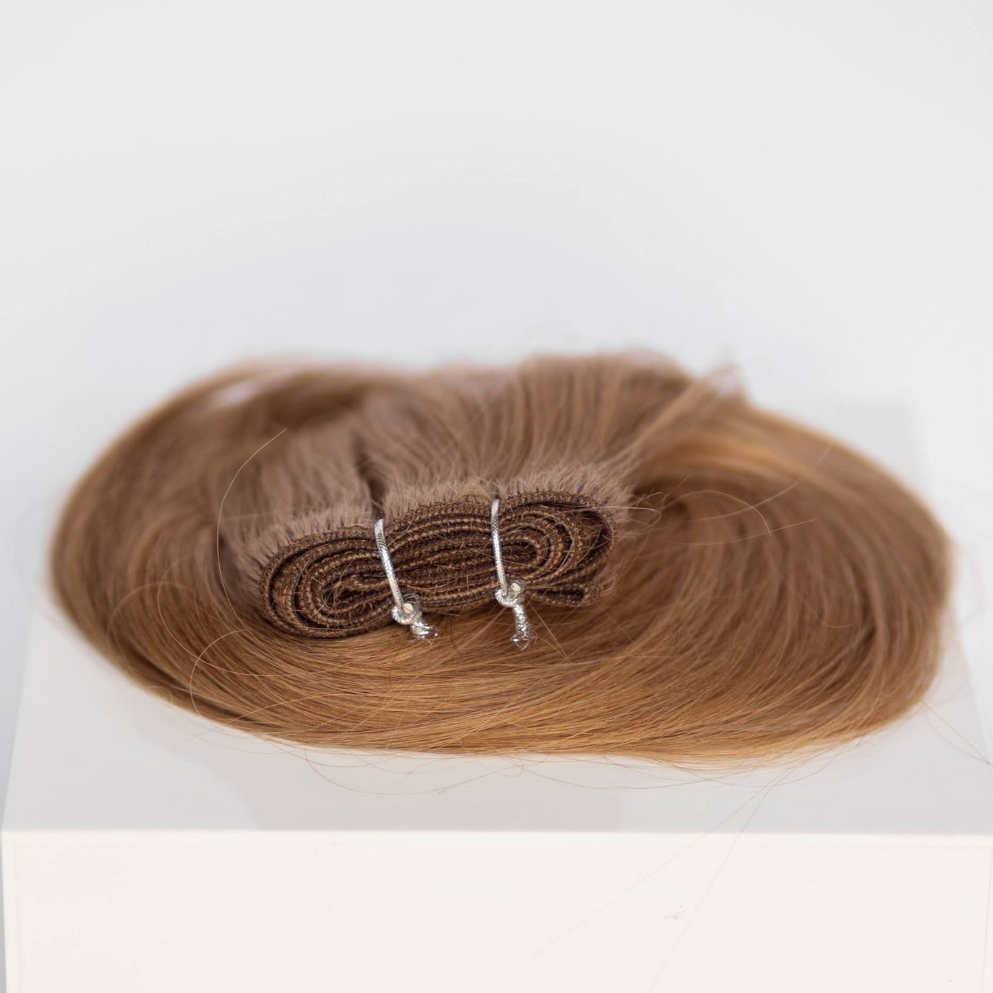 Machine-Tied Weft 16" 120g Professional Hair Extensions - #6 Cinnamon Brown (aka Chestnut Brown)