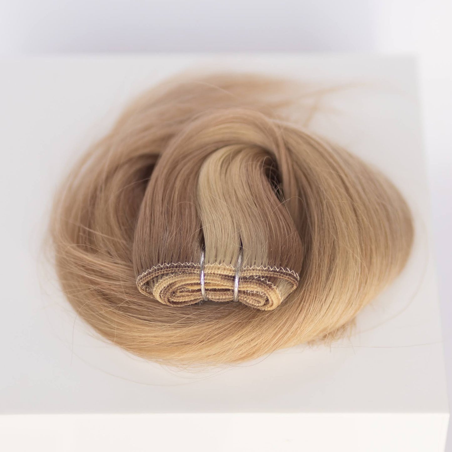 Machine-Tied Weft 24" 170g Professional Hair Extensions - #10/16/60 J’Adore Blonde Highlight (aka Sweet Blonde)