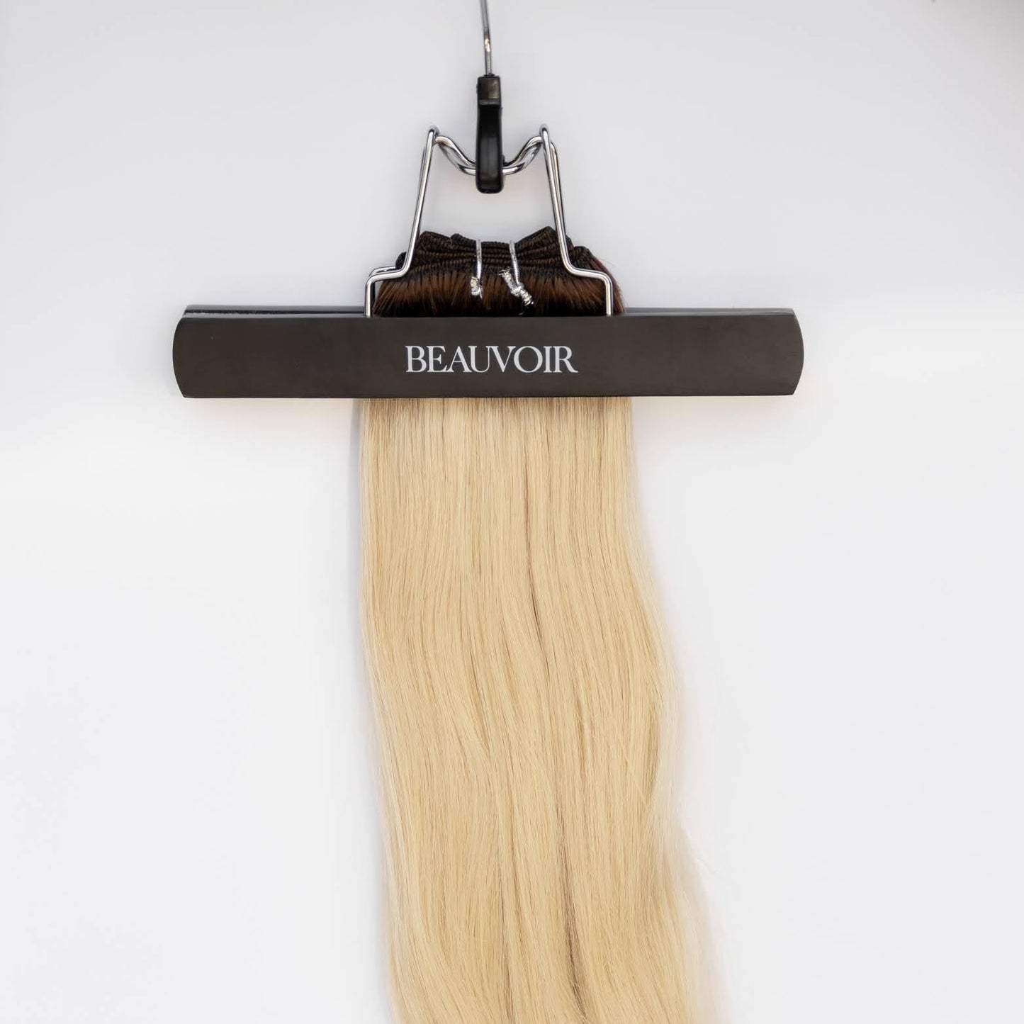 Machine-Tied Weft 18" 130g Single Donor Virgin - #T3/60 Cocoa Rooted Blonde (aka Rooted Walnut Brown/Ash Blonde)