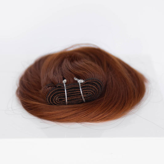 Machine-Tied Weft 28" 180g Professional Hair Extensions - #570 Sunset (aka Pumpkin Spice)