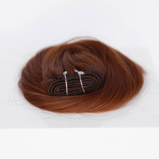 Machine-Tied Weft 22" 160g Professional Hair Extensions - #570 Sunset (aka Pumpkin Spice)