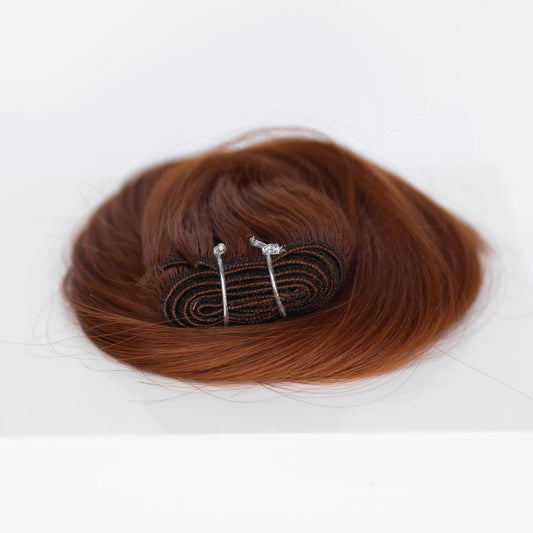 Machine-Tied Weft 20" 145g Professional Hair Extensions - #570 Sunset (aka Pumpkin Spice)