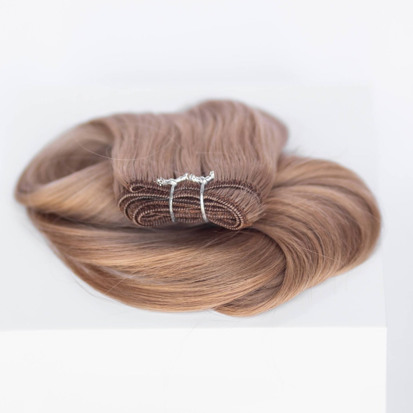 Machine-Tied Weft 16" 120g Single Donor Virgin- #18 Dirty Blonde