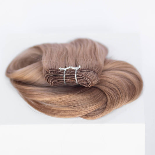 Machine-Tied Weft 24" 170g Single Donor Virgin - #18 Dirty Blonde