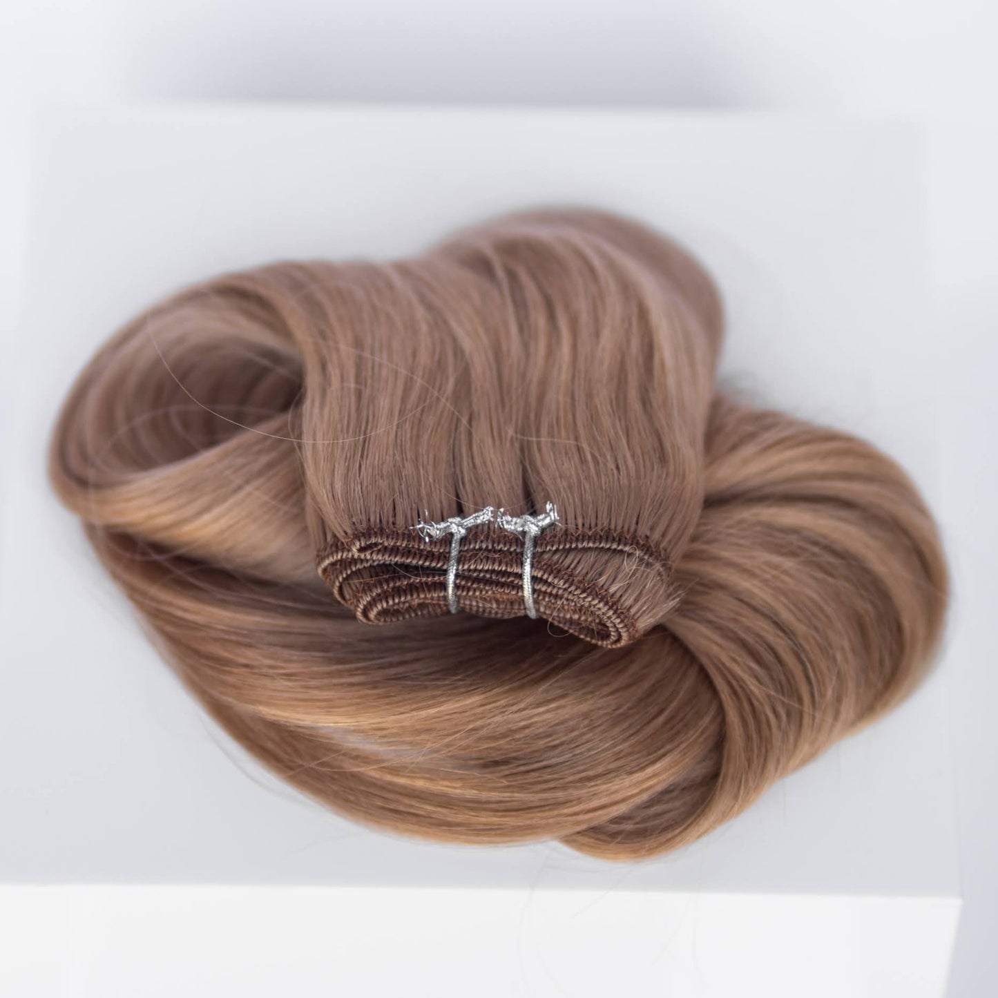 Machine-Tied Weft 16" 120g Single Donor Virgin- #18 Dirty Blonde