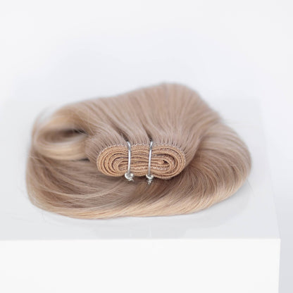 Machine-Tied Weft 16" 120g Professional Hair Extensions - #19 French Blonde (aka Desert Blonde) - FINAL SALE 40% OFF