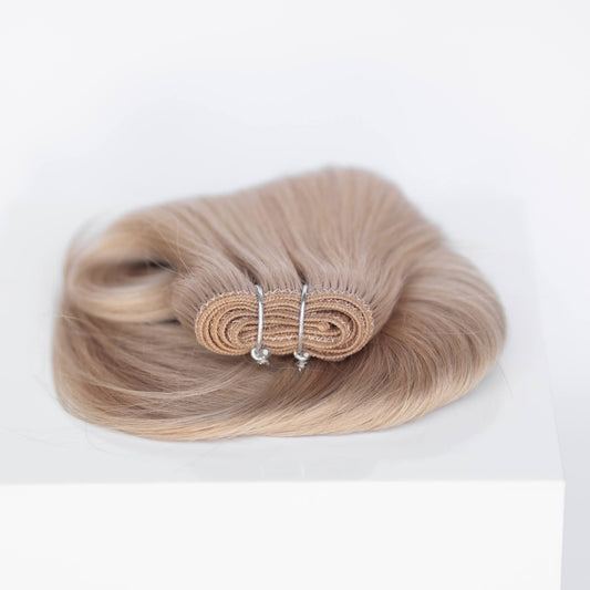 Machine-Tied Weft 16" 120g Professional Hair Extensions - #19 French Blonde (aka Desert Blonde)