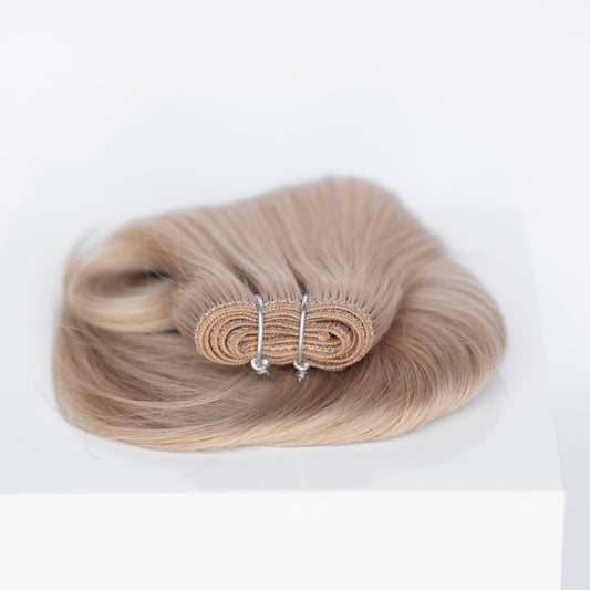 Machine-Tied Weft 20" 145g Professional Hair Extensions - #19 French Blonde (aka Desert Blonde)