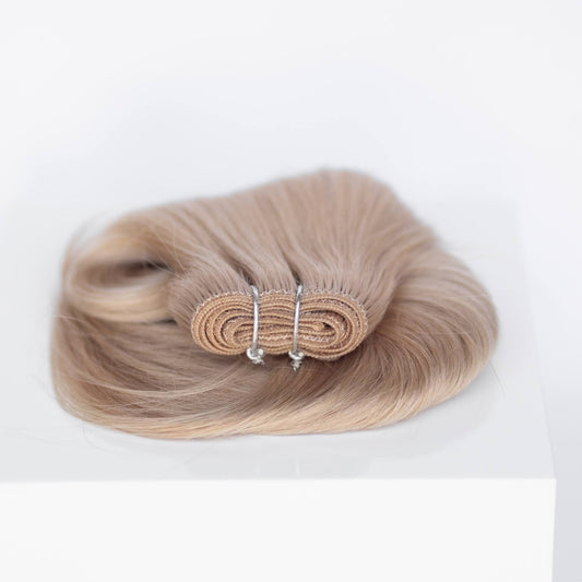 Machine-Tied Weft 24" 170g Single Donor Virgin - #19 French Blonde (aka Desert Blonde)