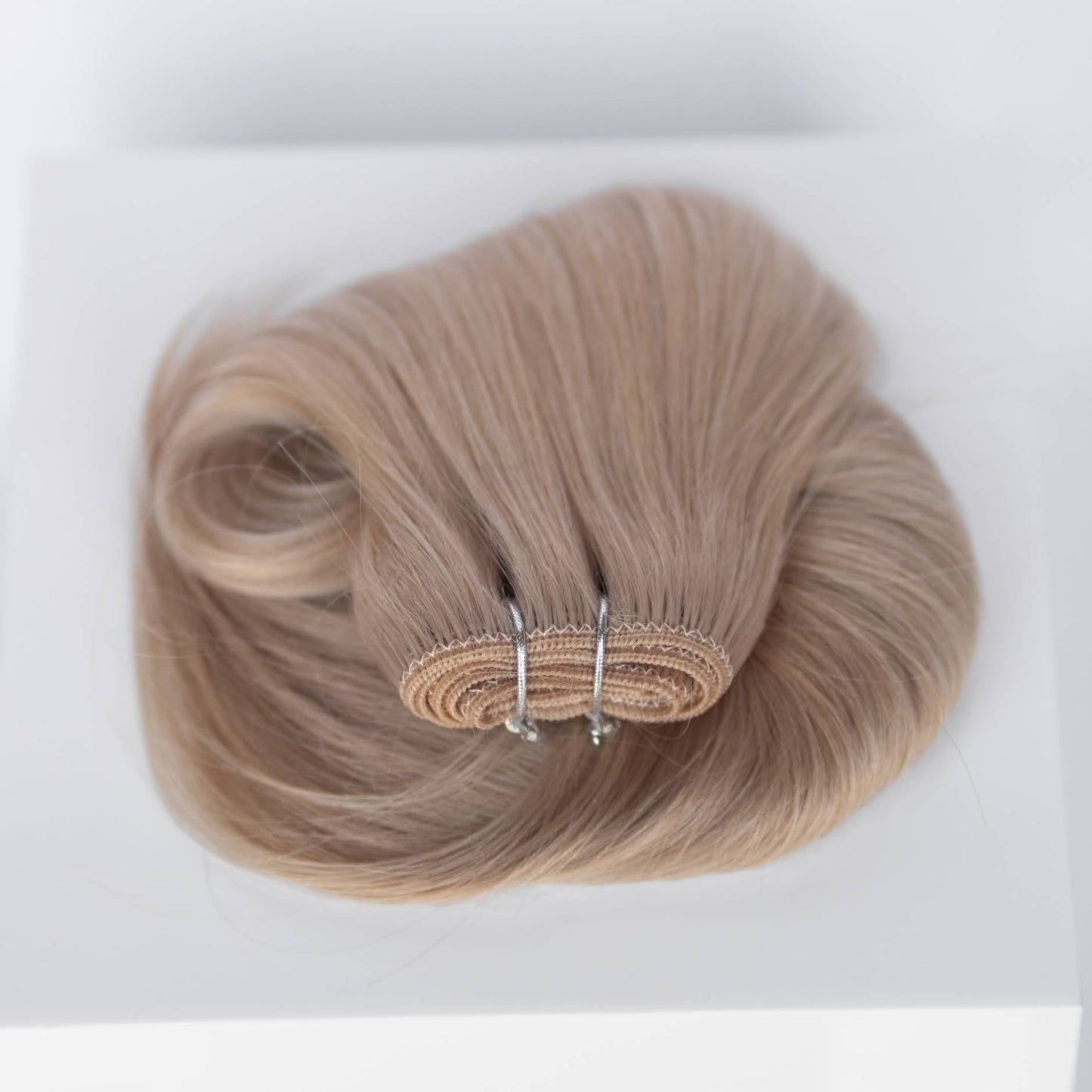 Machine-Tied Weft 16" 120g Professional Hair Extensions - #19 French Blonde (aka Desert Blonde)