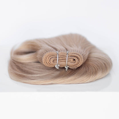 Machine-Tied Weft 16" 120g Professional Hair Extensions - #19 French Blonde (aka Desert Blonde) - FINAL SALE 40% OFF