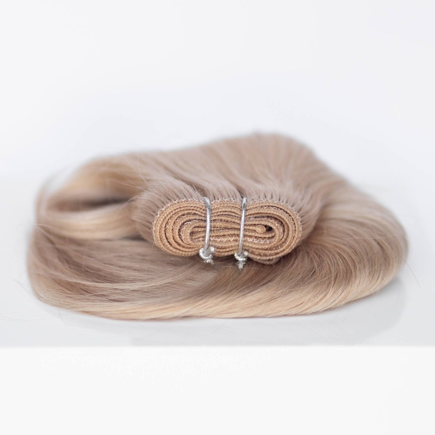 Machine-Tied Weft 18" 130g Professional Hair Extensions - #19 French Blonde (aka Desert Blonde)