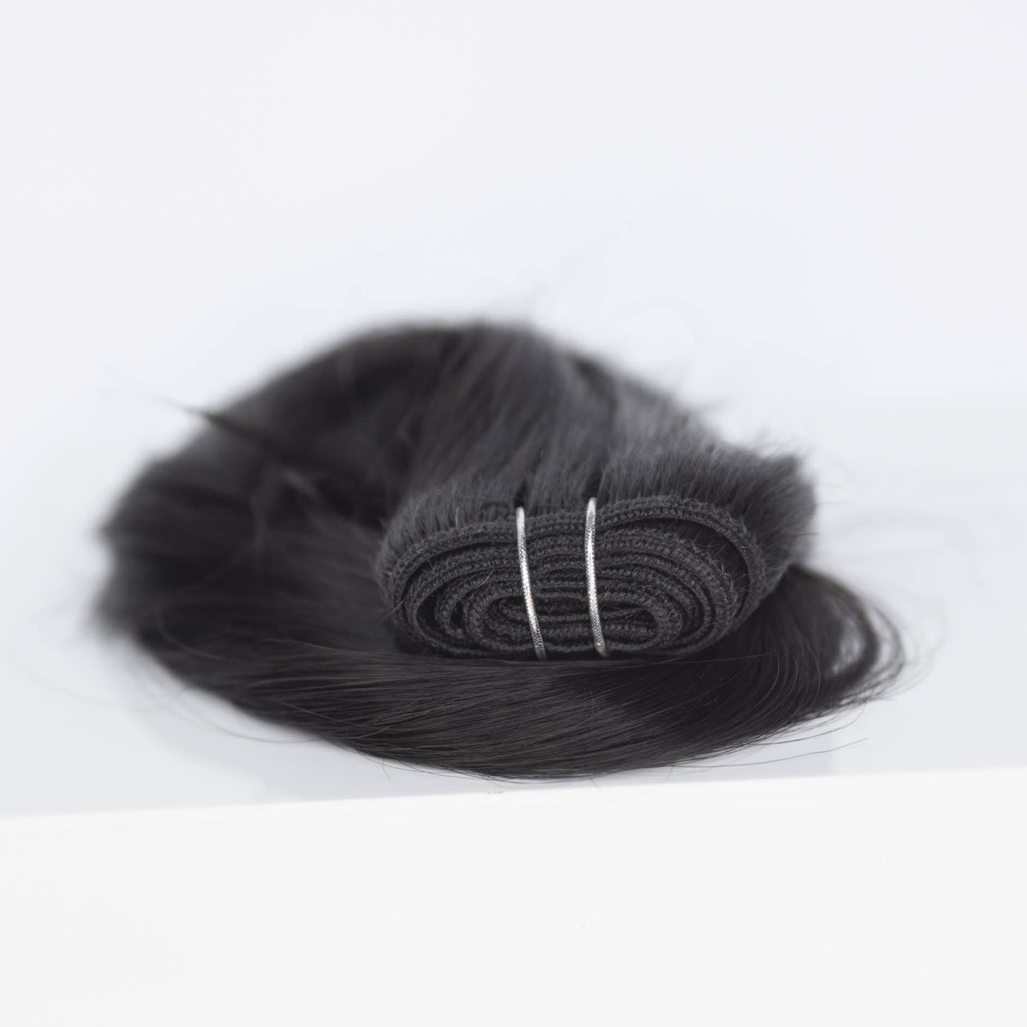 Machine-Tied Weft 20" 145g Professional Hair Extensions - #1B Midnight (aka Off Black)