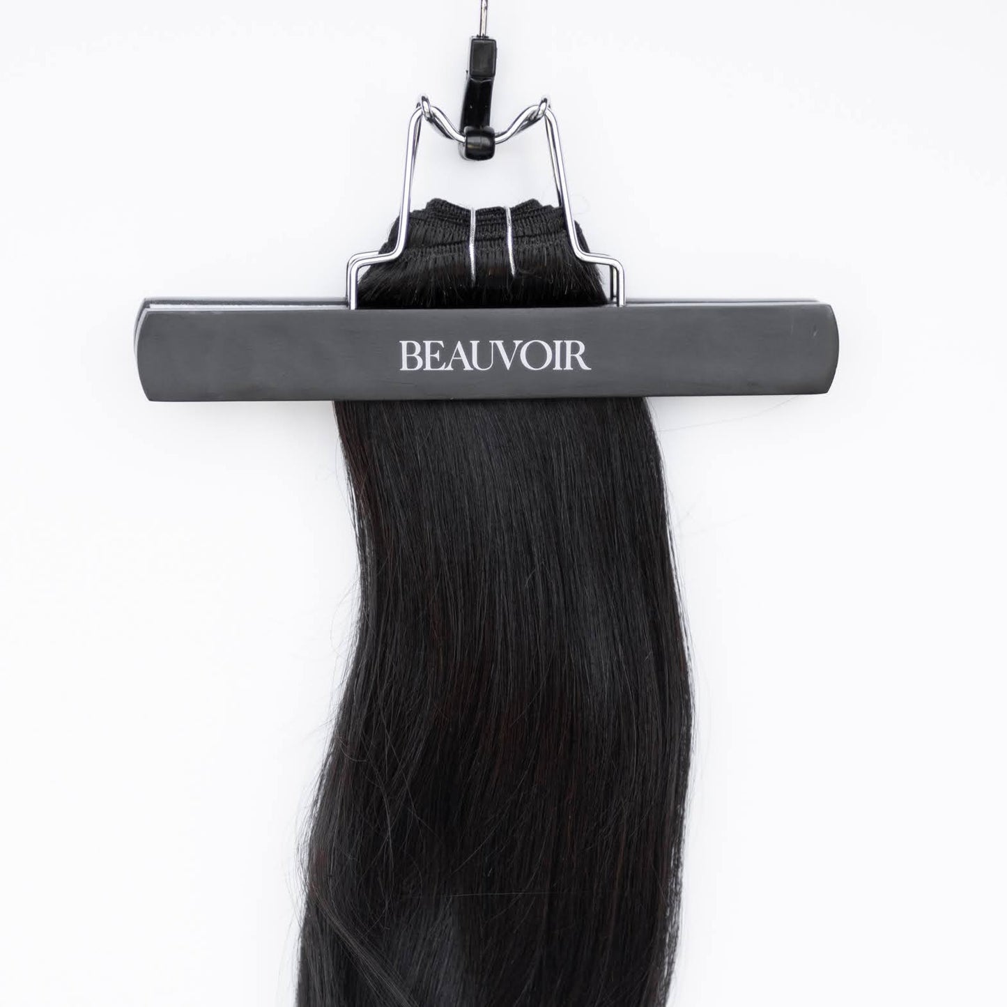 Machine-Tied Weft 20" 145g Professional Hair Extensions - #1B Midnight (aka Off Black)