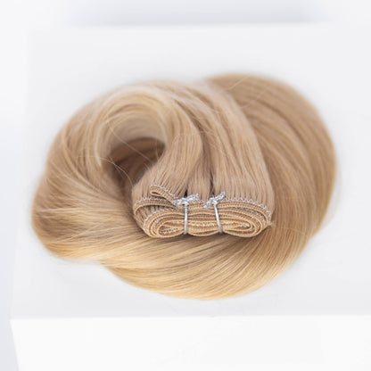 Machine-Tied Weft 20" 145g Pro Blend - #17 Chardonnay Blonde (aka Dirty Ash Blonde)