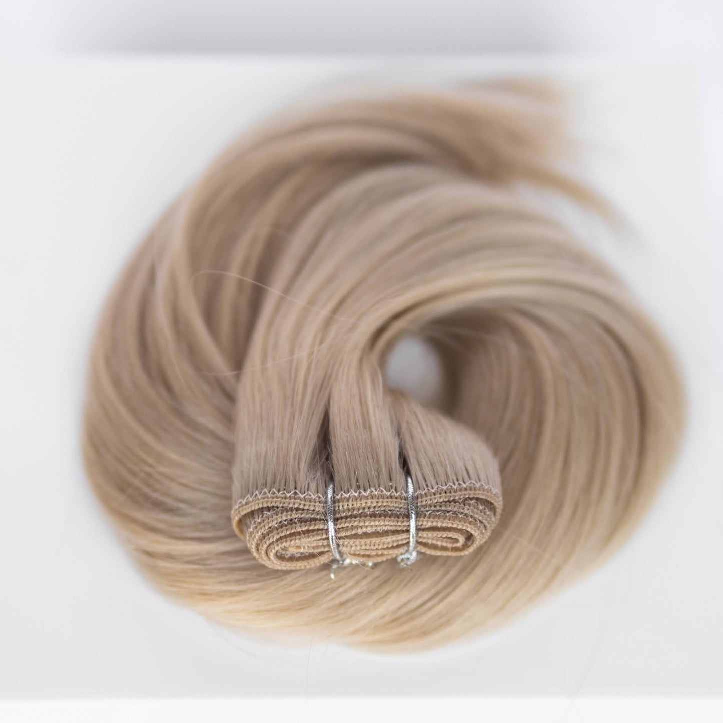 Machine-Tied Weft 28" 180g Professional Hair Extensions - #16 Paris Blonde (aka Vanilla Blonde)