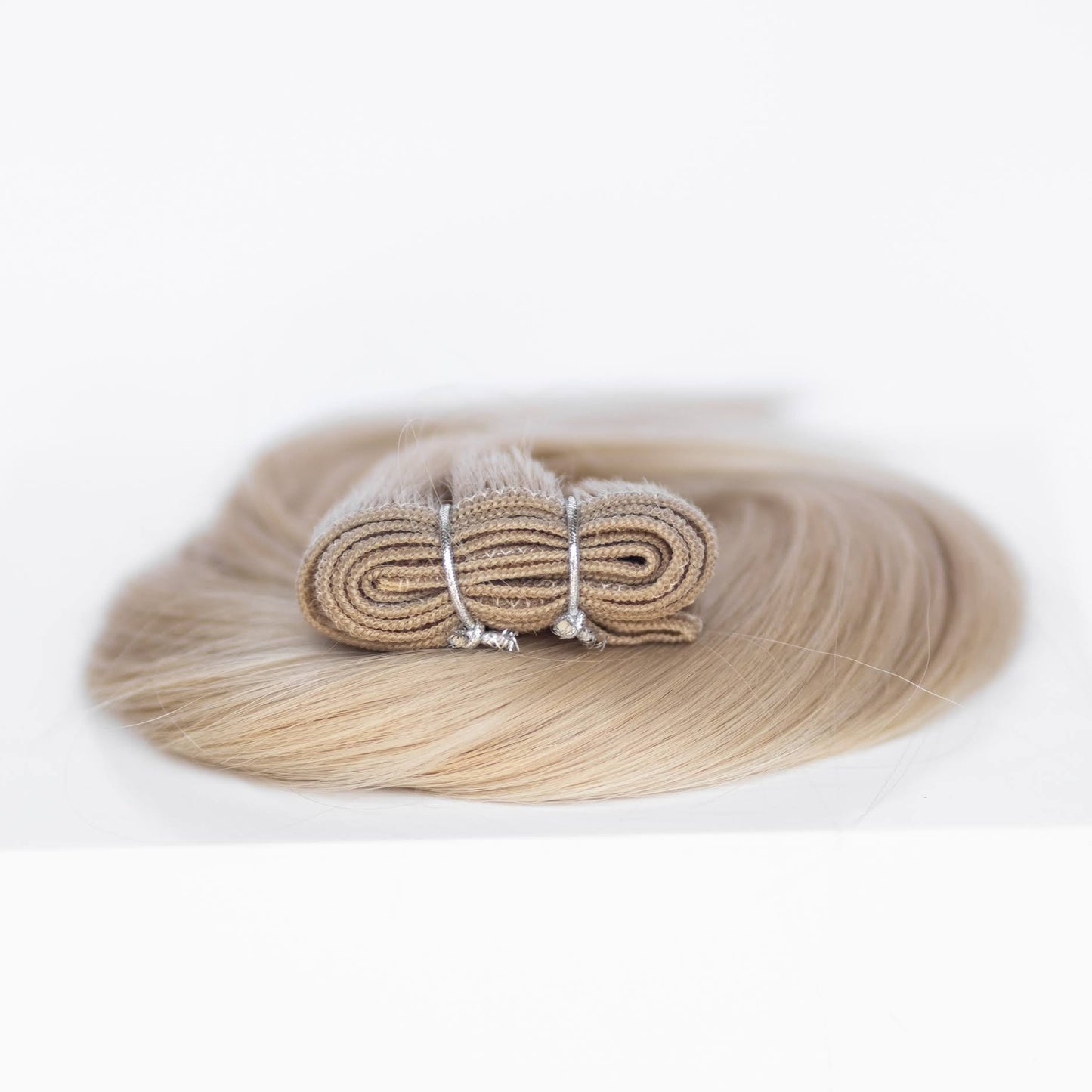 Machine-Tied Weft 24" 170g Professional Hair Extensions - #16 Paris Blonde (aka Vanilla Blonde)