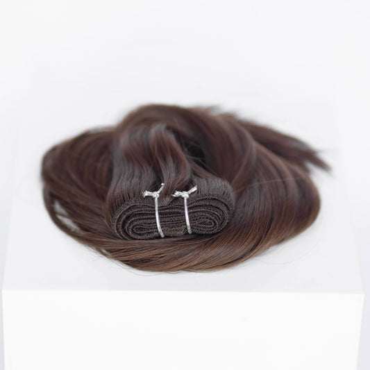 Machine-Tied Weft 24" 170g Single Donor Virgin- #2 Dark Chocolate (aka Dark Brown)