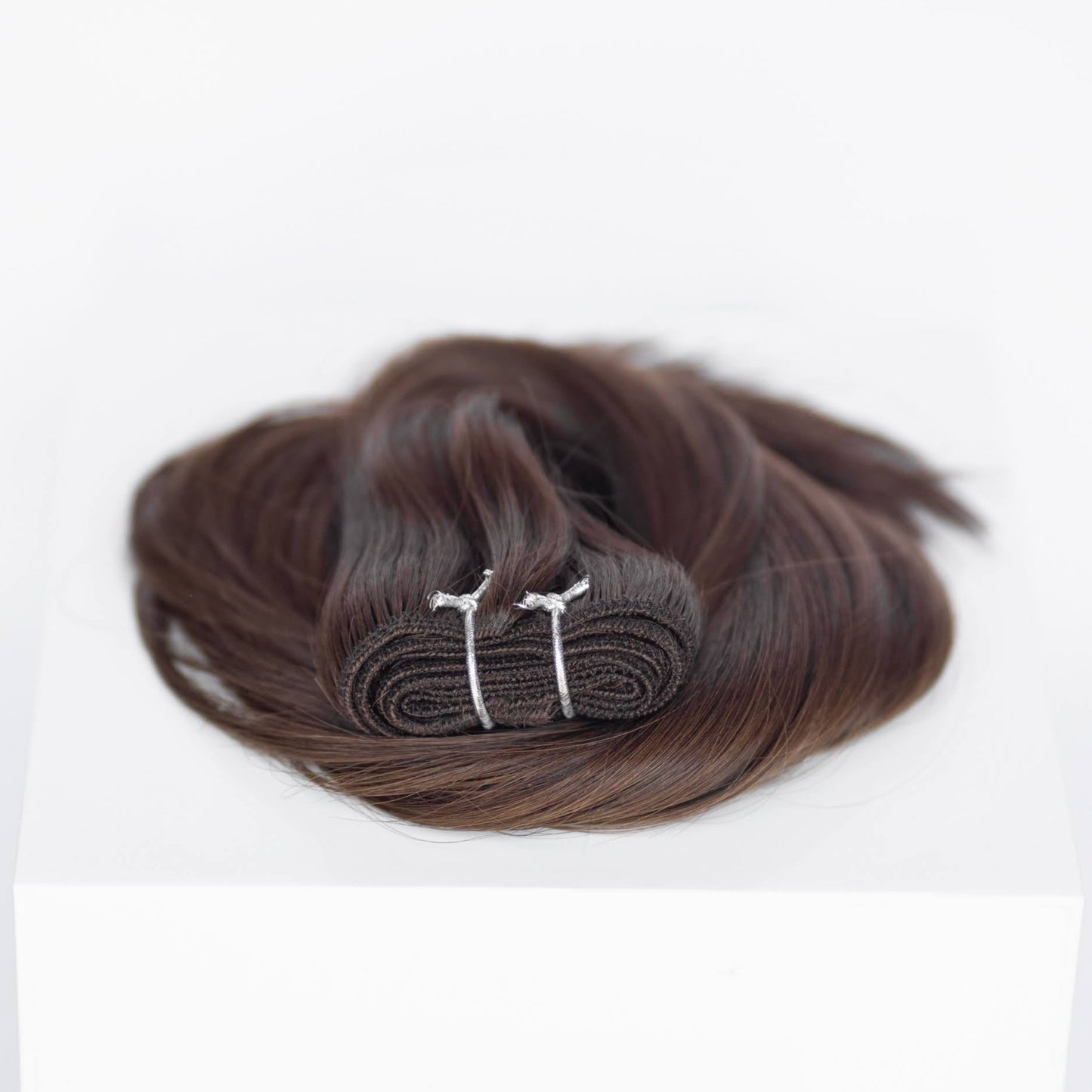 Machine-Tied Weft 28" 180g Professional Hair Extensions - #2 Dark Chocolate (aka Dark Brown)