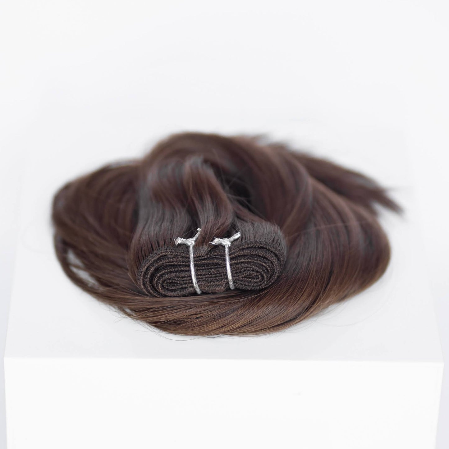 Machine-Tied Weft 22" 160g Single Donor Virgin - #2 Dark Chocolate (aka Dark Brown)