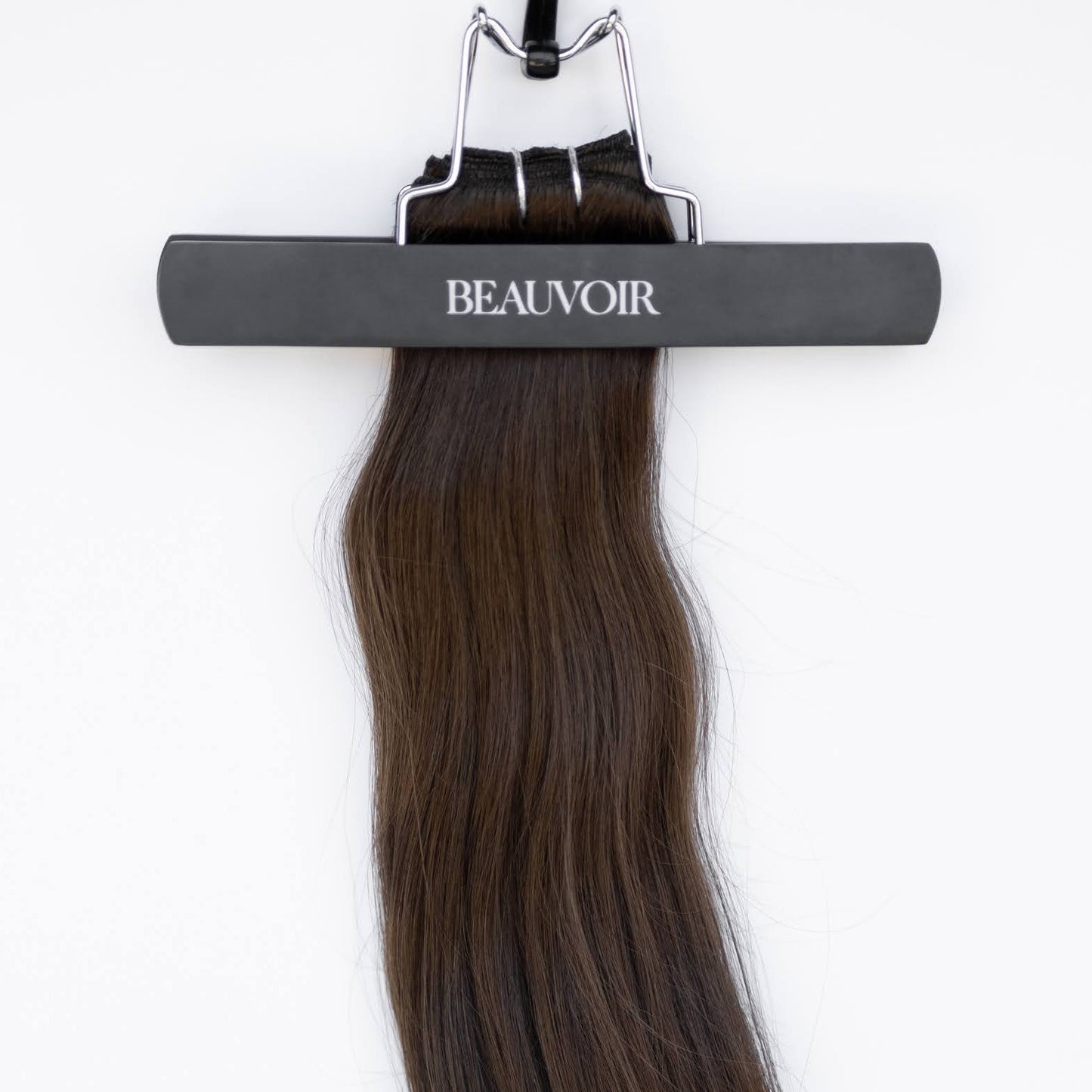 Machine-Tied Weft 20" 145g Professional Hair Extensions - #2 Dark Chocolate (aka Dark Brown)