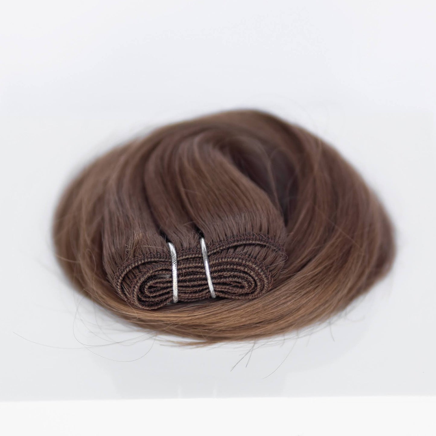 Machine-Tied Weft 16" 120g Professional Hair Extensions - #8 Whisky Brown (aka Ash Brown)