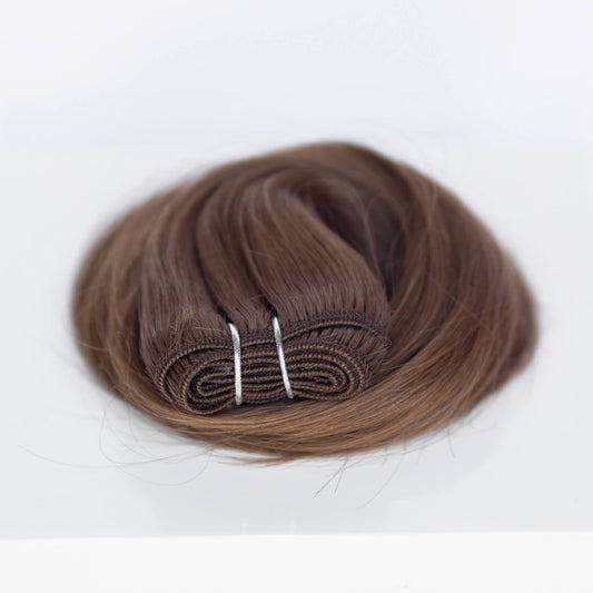 Machine-Tied Weft 24" 170g Single Donor Virgin - #8 Whisky Brown (aka Ash Brown)