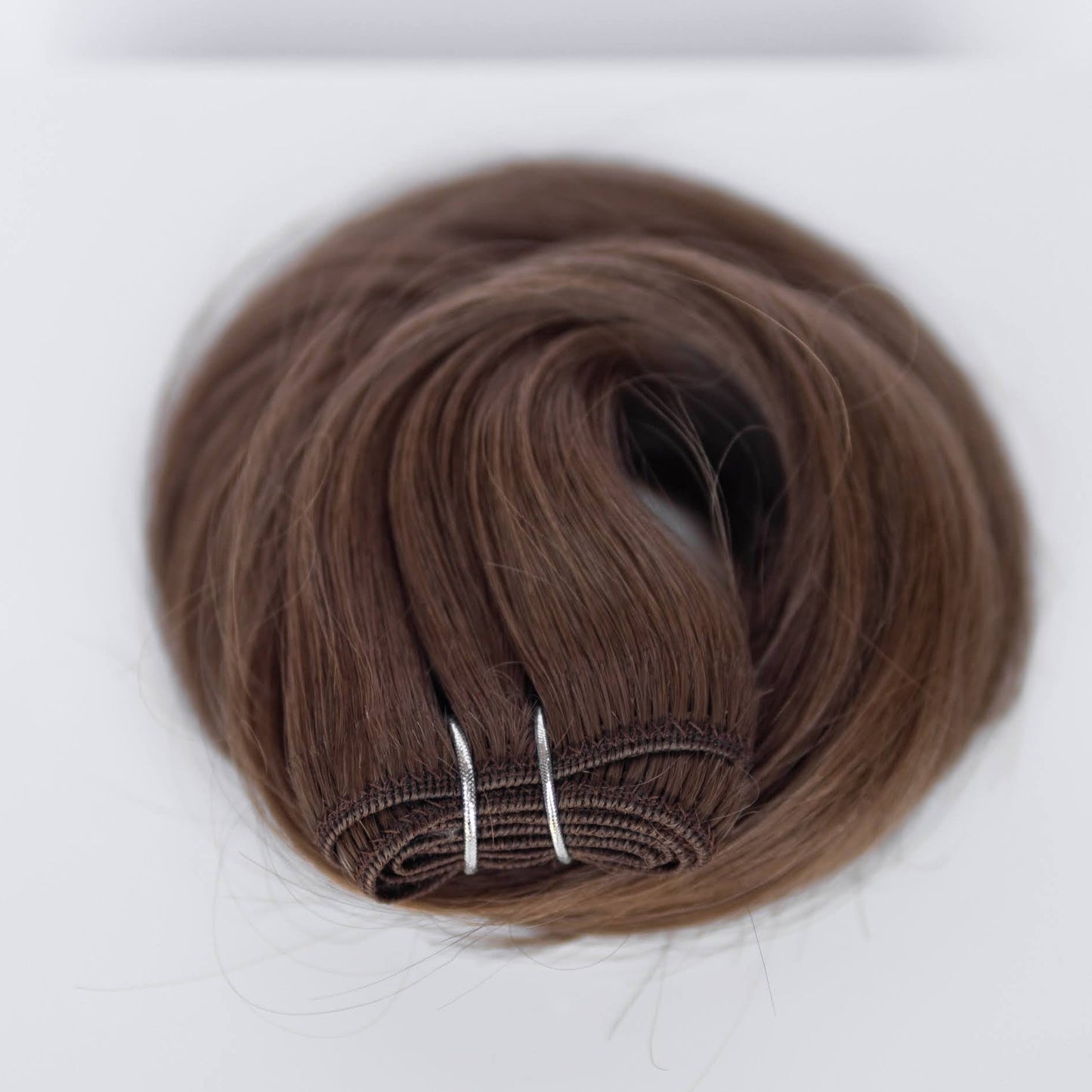 Machine-Tied Weft 16" 120g Professional Hair Extensions - #8 Whisky Brown (aka Ash Brown)