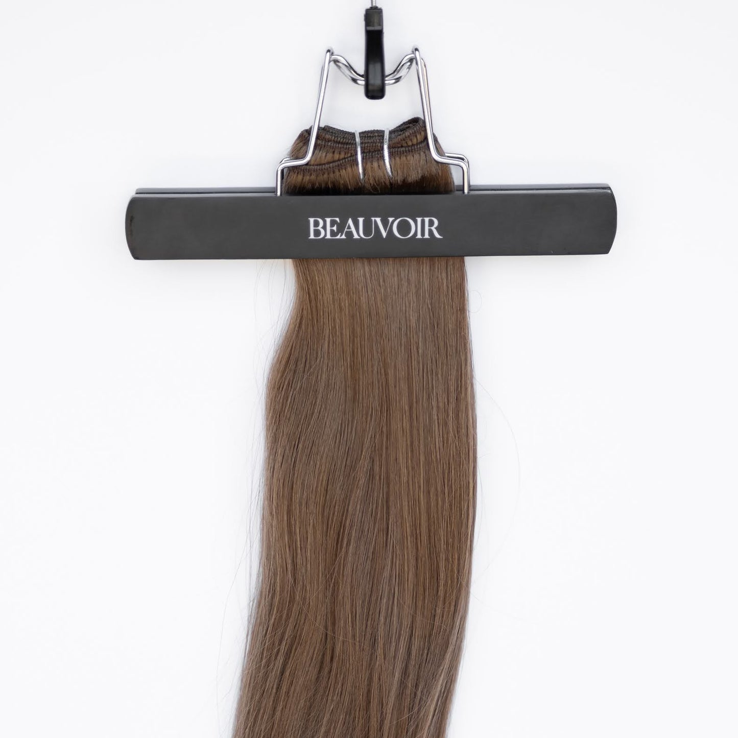 Machine-Tied Weft 20" 145g Single Donor Virgin - #8 Whisky Brown (aka Ash Brown)